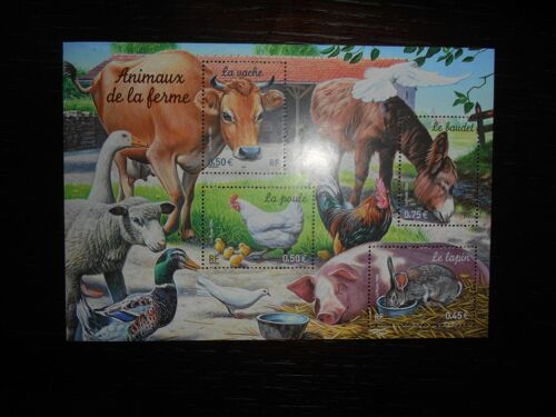 Timbres France Neufs 2004 Bloc Feuillet Animaux De La Ferme 2004