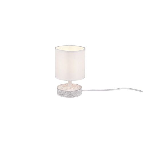 Reality Marie Lampe De Table Moderne Marie Avec Abat-Jour Rond Blanc
