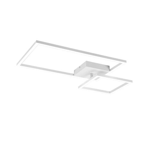 Reality Padella Semi-Plafonnier Led Moderne Padella, Blanc Mat 3000k