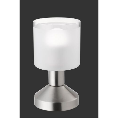 Reality Gral Lampe De Table Cylindrique Moderne Gral Nickel Mat