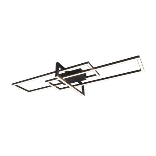 Trio Salinas Semi-Plafonnier Led Moderne 34w Noir Mat 3000k