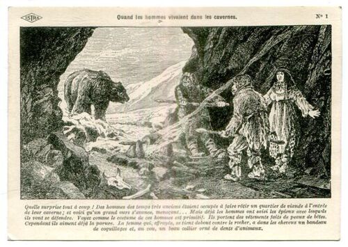 Carte Postale - " N°1 Quand Les Hommes Vivaient Dans Les Cavernes " - Histoire De France - Istra