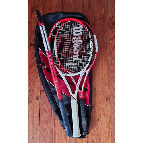 Lot De 3 Raquettes De Tennis Wilson Pro Staff, Six One , Roger Federer