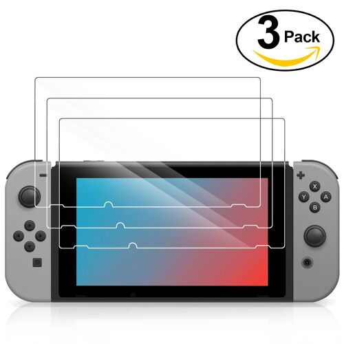 Tutuwen Pour Nintendo Switch Verre Trempé [Premium Trempé] Ultra Slim [0.48 Mm] Clarté Clair Film De Protection Écran Pour Verre Trempé Switch Nintendo