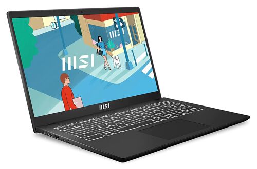 MSI Modern 15 B13M-254FR - 15.6" Core i7 I7-1355U 16 Go RAM 512 Go SSD Noir