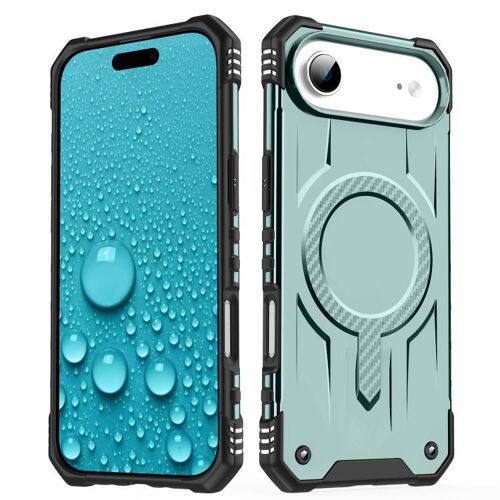 Coque Pour Iphone Air Straship, Protection Magsafe Hybride Tpu Et Pc - Transparent - Vert Minuit