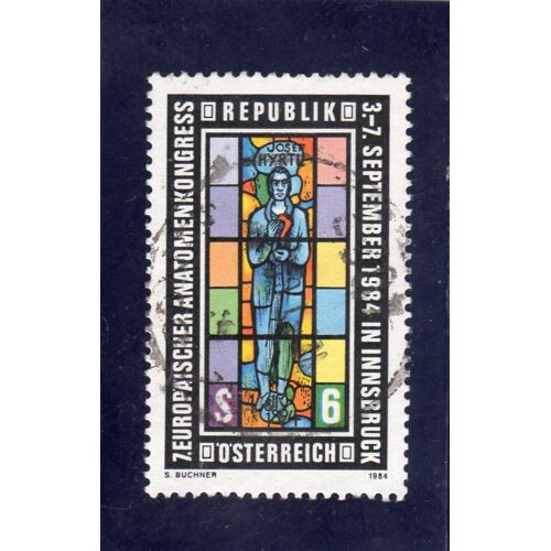 Timbre-Poste DAutriche (7ème Congrès Mondial Des Anatomistes À Innsbruck)
