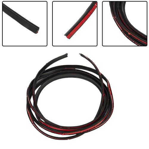 Bancs De Porte De Voiture En Caoutchouc De Type T, Bande Universelle Pour Garniture De Bord De Voiture, Pare-Chocs, Jupe Latérale Jules, 5x7mm, Accessoires Intérieurs, 1 Pc, 2m