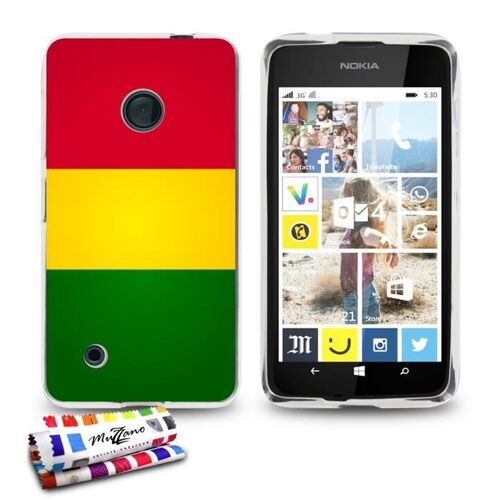 Coque Case Nokia Lumia 530 " Drapeau Mali " Silicone Transparent Souple (Tpu)