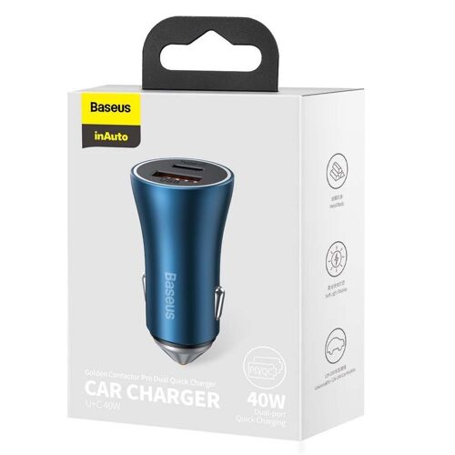 Baseus Car Charger Golden Contactor Pro Fast Type C / Usb 40w, Pd 3.0