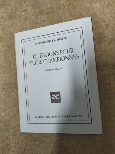 Questions Pour Trois Championnes