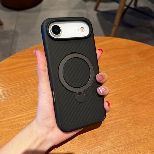 Coque Pour Iphone Air, Support Rotatif 360 Degrés En Fibre De Carbone Avec Magsafe -