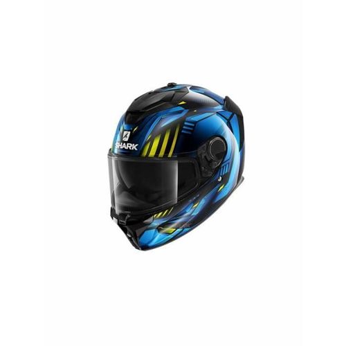 Casque Moto Intégral Shark Spartan Gt Bcl. Micr. Replikan - Noir/Chrome/Bleu - M