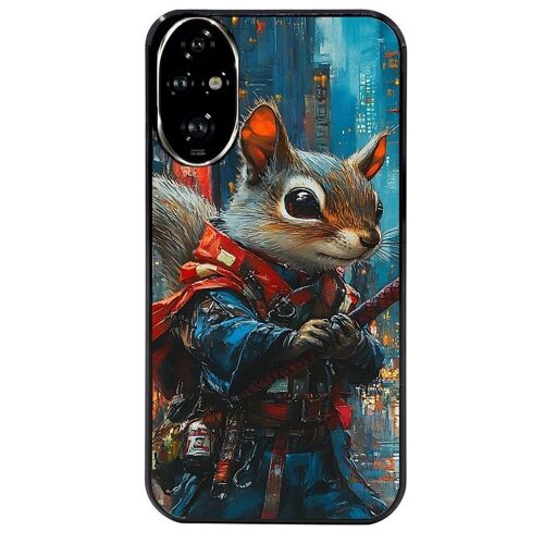 Coque Noire Pour Honor 200 Pro 5g Motif Ecureuil Squirrel 2