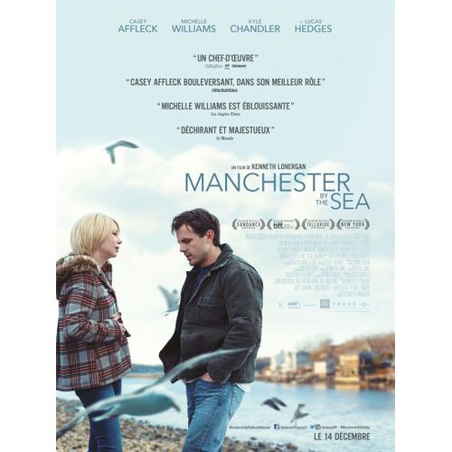 Manchester By The Sea (2016) - Affiche Originale De Cinéma - 40x60 Cm - Pliée - Kenneth Lonergan, Casey Affleck, Michelle Williams, Kyle Chandler