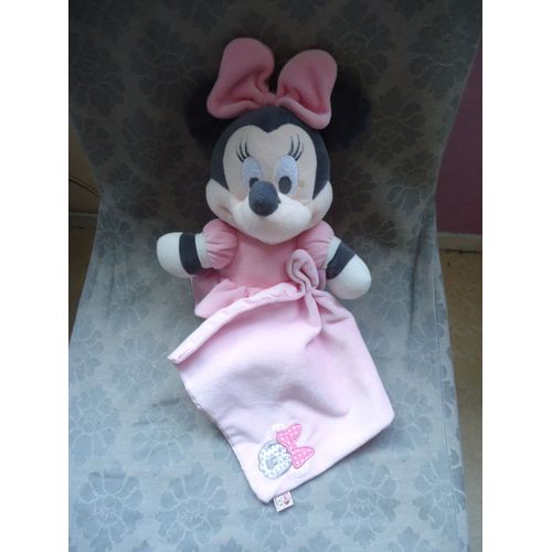 Minnie En Peluche Grand Avec Son Mouchoir 32 Cm Disney Nicotoy