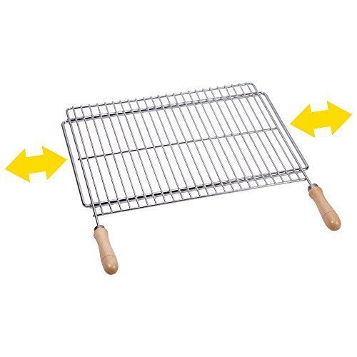 Sauvic 02815 Grille De Barbecue Universelle Inoxydable 60/70 X 40 Cm