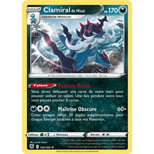 Clamiral De Hisui - 100/189 - Astres Radieux