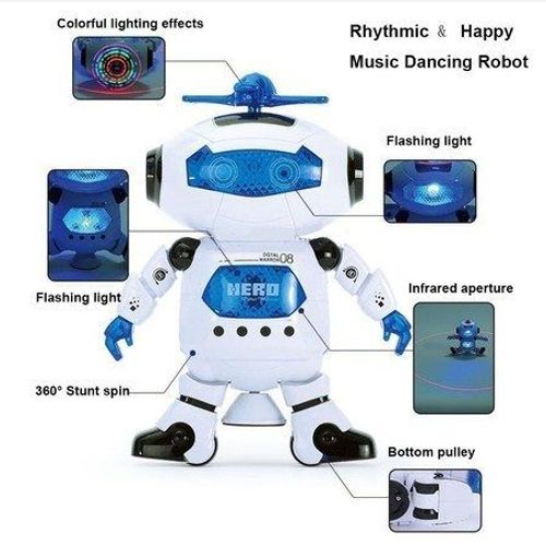 Jouet Robot Dansant Musical Interactif Pour Enfants - Lumières Clignotantes Et Action De Rotation À 360° !