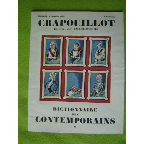 Crapouillot Nouvelle Série N° 8 / 1950 .Dictionnaire Des Contemporains