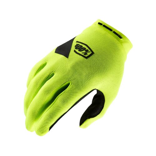 Gants Moto Cross 100% Ridecamp - Jaune Fluo - Xl