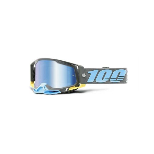 Masque Moto Cross Écran Iridium 100% Racecraft 2 Trinidad - Bleu / Noir