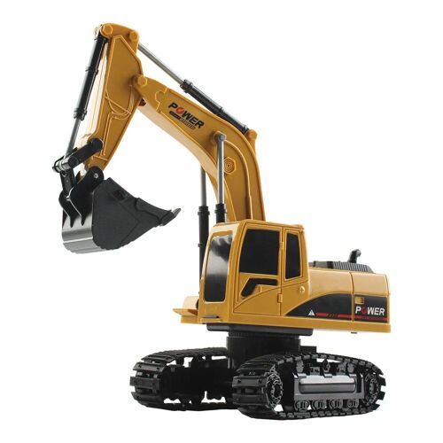 1022 Excavateur - Pelleteuse De Voiture Radiocommandée 1:24 Rc, Modèle De Véhicule D'ingénierie, Jouet Sonore Pour Garçons, Cadeau Pour Enfants