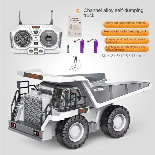 Bulldozer Blanc 2b - Camion De Construction Télécommandé, Bulldozer Inoler, Voiture Multifonctionnelle, Jouets Pour Garçons, Cadeau, 1:20 Rc Ebvehicle 2.4g