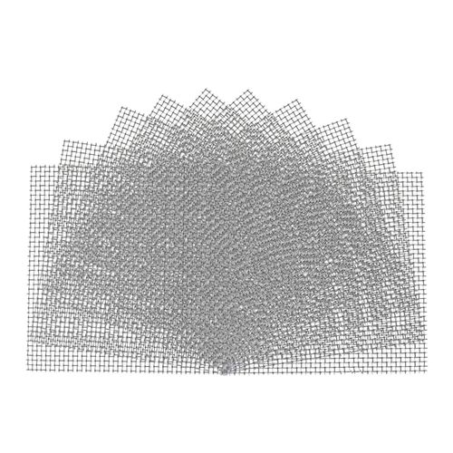 Tapis D'aquarium En Maille D'acier Inoxydable 8x8cm, 10 Pièces, Décoration De Filet À Mousse Pour Plantes À Eau, Fournitures Agricoles