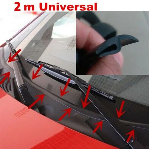Bande D'étanchéité Pour Garniture De Pare-Brise Avant D'essuie-Glace De Voiture, 2m, Pour Bmw E46 X6 Audi Ford