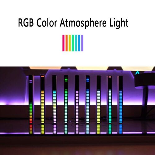 Bande Lumineuse Led Rgb Colorée, Usb, Contrôle Du Son, Lumière D'ambiance, Lumière D'ambiance, Idéale Pour Une Voiture, Une Fête