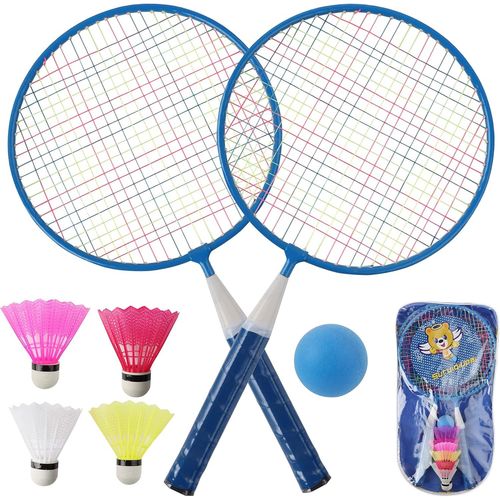 Ensemble De Badminton Pour Enfants,1 Paire De Raquettes De Badminton Légères Pour Enfants Avec Pour Joueurs Débutants Sports D'intérieur Et D'extérieur Avec Sac De Transp