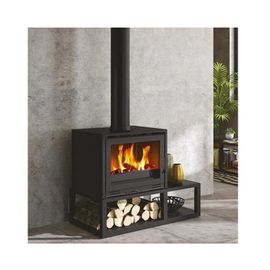 Godin - Poêle à bois fonte 10kw noir 411109NOIR