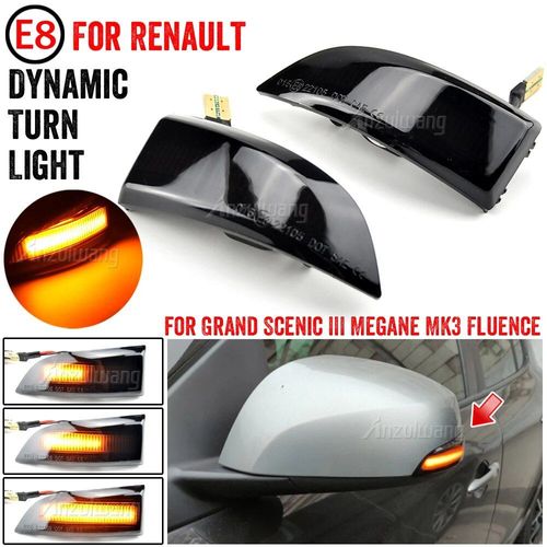 Clignotant Dynamique Led Pour Renault Megane Mk3 Laguna Iii X91, Indicateur Séquentiel De Tournant