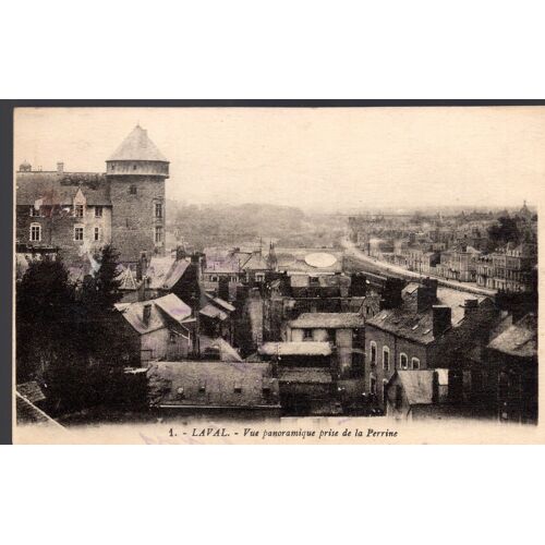 Carte Postale De Laval (Mayenne) Vue Panoramique Prise De La Perrine (Réf.1)