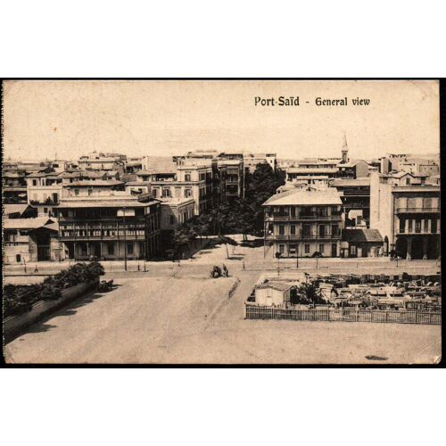 Carte Postale Ancienne, Égypte, Port Said, General View
