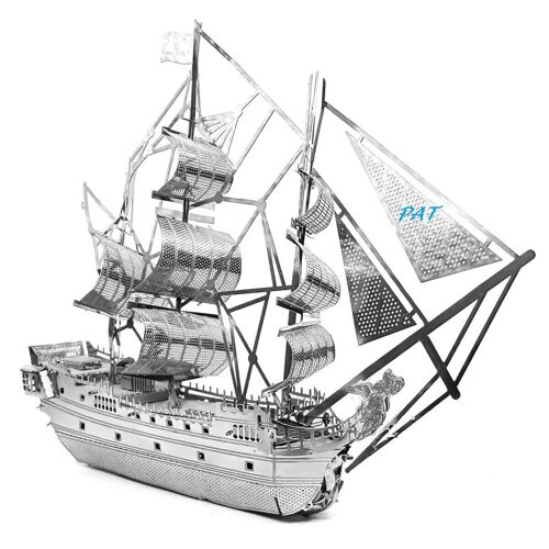 Puzzle 3d En Métal Bateau Black Pearl
