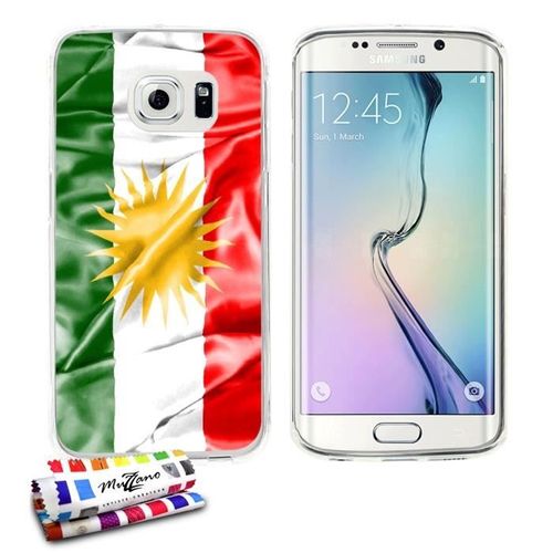 Coque Case Samsung Galaxy S6 Edge " Drapeau Kurdistan " Silicone Transparent Souple (Tpu)