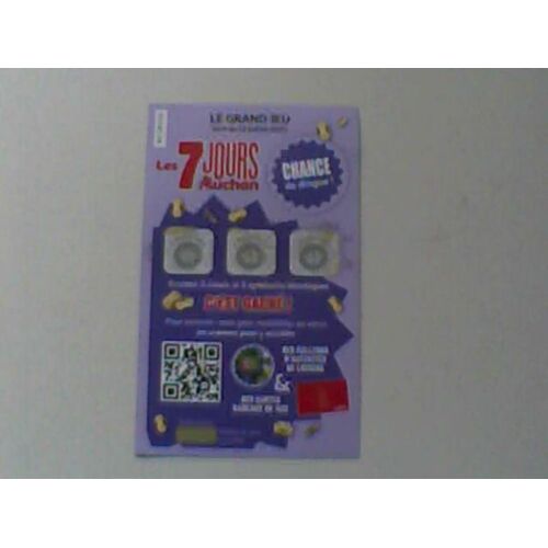 Carte Les 7 Jours Auchan Activité Loisir 2 Personnes.