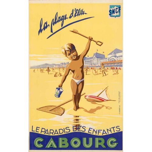Affiche Cabourg Le Paradis Des Enfants