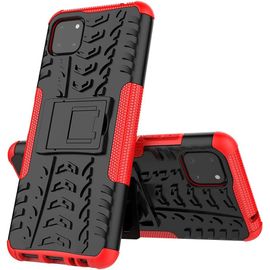 Coque Pour Samsung A22 5g Militaire Shock-Absorption Et Anti-Rayures Amovible 2 En 1 Coque De Samsung Galaxy A22 5g. Hyun Red