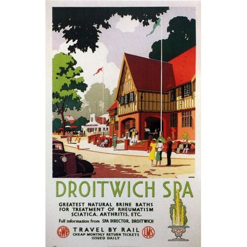 Affiche Droitwich Spa Brine Baths