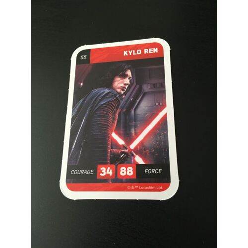 Carte Star Wars Solo Leclerc 2018 Numéro 55, Kylo Ren