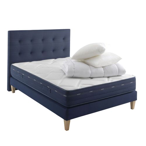 Ensemble Matelas, Sommier, Pieds, Tête De Lit, Couette Oreiller 140x19