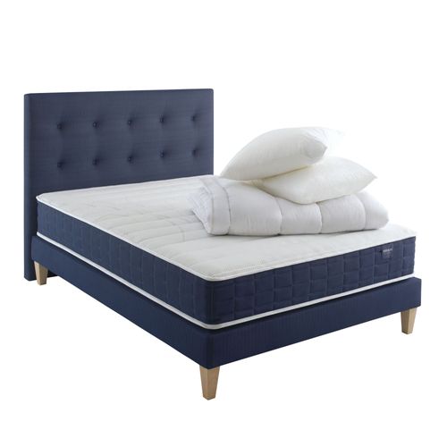 Ensemble Matelas, Sommier, Pieds, Tête De Lit, Couette Oreiller 140x19