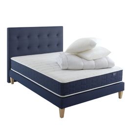 Ensemble Matelas, Sommier, Pieds, Tête De Lit, Couette Oreiller 140x19