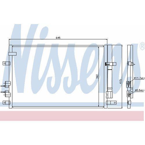 Nissens 94871 Condenseur, climatisation