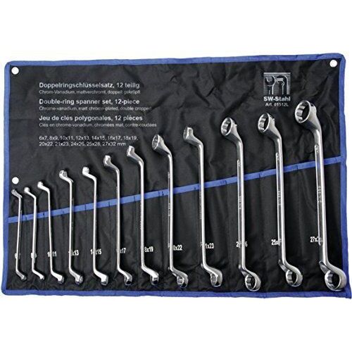 SW-Stahl 01512L Kit de 12 clés polygonales CV 6-32 mm