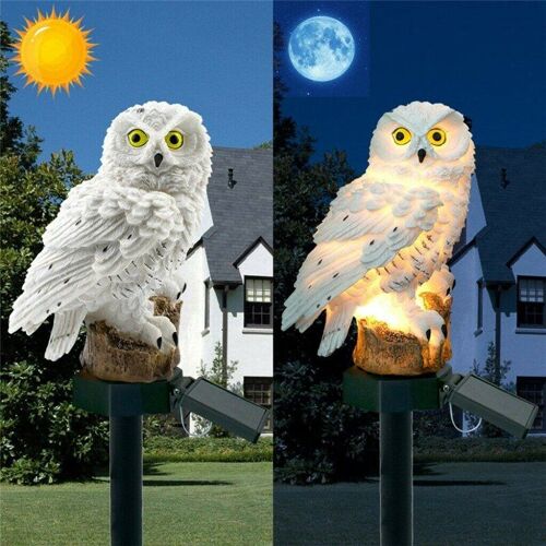 Lampes De Jardin À Énergie Solaire, Étanches Ip65, Hibou, Oiseau, Extérieur, Chemin, Pelouse, Décoration Animale