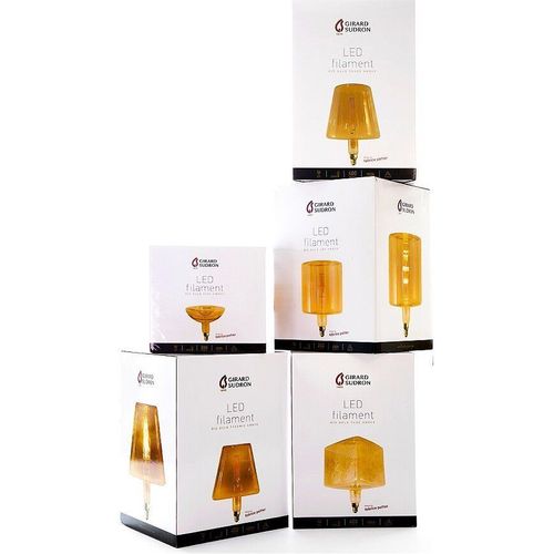 Fabrice Peltier- Ampoule G?Ante 'cube' Filament Led 4w E27 Dimmable Ambr?E